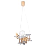 HELLUX Kinderzimmer Lampe Decke aus Holz | Deckenleuchten für Kinder | Kinderlampe Decke 70x29x32cm...