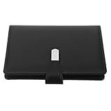 GARIOUANS Visitenkarten Organizer aus Schwarzem PU Leder Tragbarer Kartenhalter für 150 Karten...