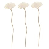 GARVALON 3 Stück Rattan Diffuser Sticks mit Getrockneten Blumen Ätherische Öl Diffusor...