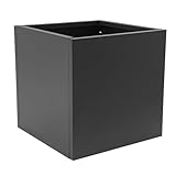 Dettchan Würfel-Pflanzkiste, Stahl Innen-Außen-Pflanzer Quadratisches Pflanzgefäß, für Gärten,...