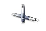 PARKER Füller IM Premium Special Edition Polar (Silver) M Blau