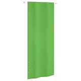 ShGaxin Balkon-Sichtschutz Hellgrün 100x240 cm Oxford-Gewebe, Balkonsichtschutz, Windschutz Balkon,...