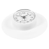 Luxshiny Badezimmeruhr mit Saugnapf Retro Küchenuhr Minimalistisch Badeuhr Wanduhr mit Saugnapf...