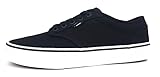 Vans Herren Atwood Sneaker, Canvas Black White, 44 EU