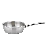 Spring Vulcano Cut Resist Sauteuse Ø 24 cm | 3,4 L | Edelstahl | 8,5 cm Hochrand Pfanne |...