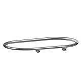 Sikaiqi Oval Shower Curtain Rod Hoop Square Shape Bathroom Rod for Clawfoot Tub Free Standing Tubs...