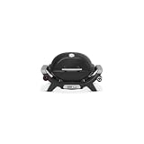 Weber Q 1100N Gasgrill, 42 x 31cm Grillfäche, portabler BBQ Grill, 1 Brenner, 2-geteilter...