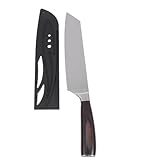 Cabilock Japanisches Küchenmesser mit Ergonomischem Rutschfestem Holzgriff Langlebiges Profi...