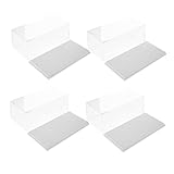 Yardwe 4 Stück Miniatur Auto Vitrine Staubdicht Transparente Modellauto Aufbewahrung Kompakt Leicht...