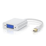 CSL - Mini DisplayPort auf VGA Adapter Full HD - für Apple PC Grafikkarten ATI/NVIDIA - vergoldete...