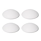 4 x sossai® Türstopper Wand selbstklebend | Türpuffer | TP Spot White | Ø 60 mm | Farbe: Weiß |...