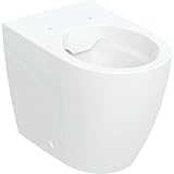 Geberit iCon Stand-WC, Tiefspüler, spülrandlos, verdeckte Befestigung, 502.382.00.1, Farbe: Weiß