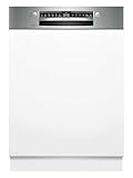 Bosch SBI4ECS28E, Serie 4, Smarter XXL-Geschirrspüler Teilintegriert 60 cm, Besteckschublade,...
