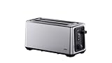 Braun Langschlitz-Toaster – 2 extralange Schlitze, 8 Bräunungsstufen, Auto-Zentrierung, Reheat+ &...
