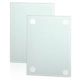 TNSLAND 2 Pcs Schneidebrett Glas 28 * 20cm Glasplatte Glasschneidebrett Spülmaschinenfest...