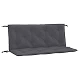 vidaXL Gartenbank Auflagen 2 STK., Gartenbank Auflage mit Hohlfasern, Sitzkissen mit Schnüren für...