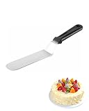 FUGLUS 1PCS Winkelpalette Edelstahl Set mit Tortenmesser und Spachtel für Backen, Tortendekoration...