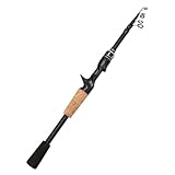 AMZLORD Baitcasting-Köder-Angelrute, leicht, zusammenklappbar, professionell, tragbar, zum Angeln...