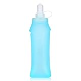 TPU Weiche Trinkflasche, Laufwasserflaschen, 500 ml, faltbar, Gel-Wasserflasche, Reservoir für...