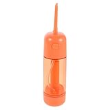 VILLCASE Tragbare Manuelle Munddusche zur Zahnreinigung mit Einstellbarem Luftdruck Kompakt für...