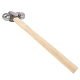 KONTONTY Langer Stiel Rundkopf Hammer Holzgriff Robuster Nagelhammer Vielseitiger Holzbau...