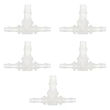 Toddmomy 5 Stück T stücke Kunststoff Aquarium Luftschlauchverbinder 3 wege Rohrverbinder 4 6 4...