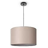 Paco Home Deckenlampe Pendellampe Aus Aluminium Und Stoff Hängelampe Ø45,5cm Breit Wohnzimmerlampe...