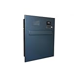 Kamera Durchwurfbriefkasten in RAL 7016 mit Videostation Busch-OneTouch (7') schwarz...