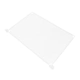 TOGEVAL Transparente Schutzwand mit Stabiler Basis Spuckschutz Trennwand für Schule und Büro...