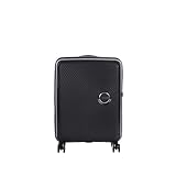 American Tourister Soundbox - Spinner S Erweiterbar Handgepäck, 55 cm, 35.5/41 L, Schwarz (Bass...