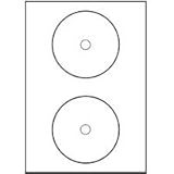 200 CD-ETIKETTEN 117MM WIE ZWECKFORM L7676-100 KINGSIZE
