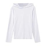 Lässiger Langarm-Kapuzenpullover für Damen, gemütlich, leicht, merzerisierte Baumwolle, dünner...