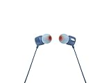 JBL Tune 110 – In-Ear Kopfhörer mit verwicklungsfreiem Flachbandkabel und Mikrofon in Blau –...