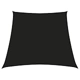Frdhee Sonnenschirm für Stuhl,Sonnensegel Oxford-Gewebe Trapezform 3/4x3 m Schwarz für Terrasse,...