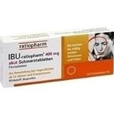 IBU RATIOPHARM 400 mg akut Schmerztbl. Filmtabl. 10 St
