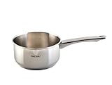 Wecook! Stielkasserolle 12cm, kasserolle, klein, kleiner Topf Induktion 0,7l, Edelstahl, stapelbar,...