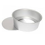 IWOWHERO 2 Stück Runde Backformen aus Lebensmitteleloxiertem Aluminium mit Abnehmbarem Boden...