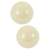 PRETYZOOM 2 Stück Boccia Kugeln aus Kunstharz 57mm Wetterfeste Rasenspiel Bälle für Garten Strand...