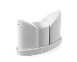 HENDI Menage Set, 3-teilig: 1x Salzstreuer, 1x Pfefferstreuer, 1x Zahnstocherköcher, geeignet für...