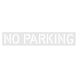 Parkverbot n | 41 x 264 cm Faltbare Wiederverwendbare Vorlage | Bordsteine Bemalung,Für Asphalt und...