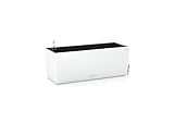 LECHUZA 'BALCONERA Color 50' Pflanzgefäß mit Erd-Bewässerungs-System, Weiß, 50 x 19 x 19 cm