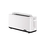 Braun Breakfast 1 HT1110WH Toaster mit extra langem Schlitz, 8 Bräunungsstufen, Aufwärm- und...