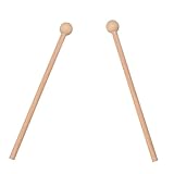 2 Stück Xylophon Schlägel,19 CM Holzschlägel,Percussion Klangstab,Glockenspiel...