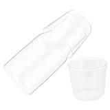 DOITOOL Glaskrug aus Hochwertigem Borosilikatglas mit Deckeln Transparenter Wasserkaraffe für Saft...