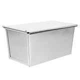 LOORGVEL Aluminium Toastbrotform mit Deckel Antihaftbeschichtete Kastenform Metall Brotbackform...