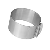 Ipetboom Einstellbarer Mousse Tortenring aus Backform für Kuchen Brot Kekse Mikrowellen und...