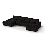 BEAUTY SOFA - Costa Sofa XXL - 367 x 169 cm - Couch, Schlafsofa U-Form, Gästebett - Sofa mit...
