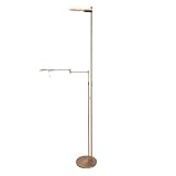 Stehleuchte Deckenfluter Stehlampe höhenverstellbar Leselampe bronze LED H 185cm