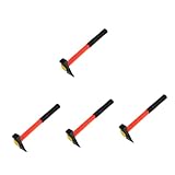 DIYEAH 4 Stück Anti-rutsch Holzhammer mit Quadratischem Kopf Vibrationsgedämpfter Griff Kompakt...