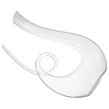 TOPPERFUN Weindekanter Kristallglas 1300 ml Transparente Rotweinkaraffe mit Weinbelüfter Bleifreier...